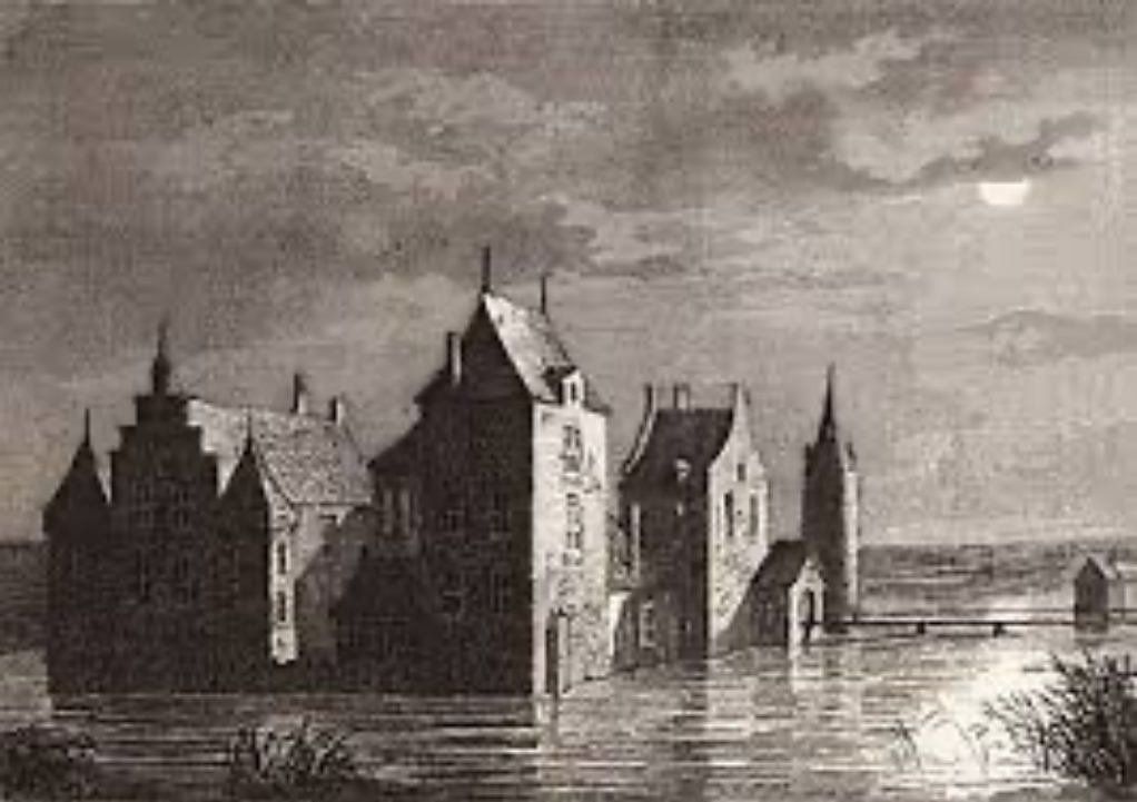 De Nieuwburg: fantasietekening: collectie regionaal archief Alkmaar PR 1001374