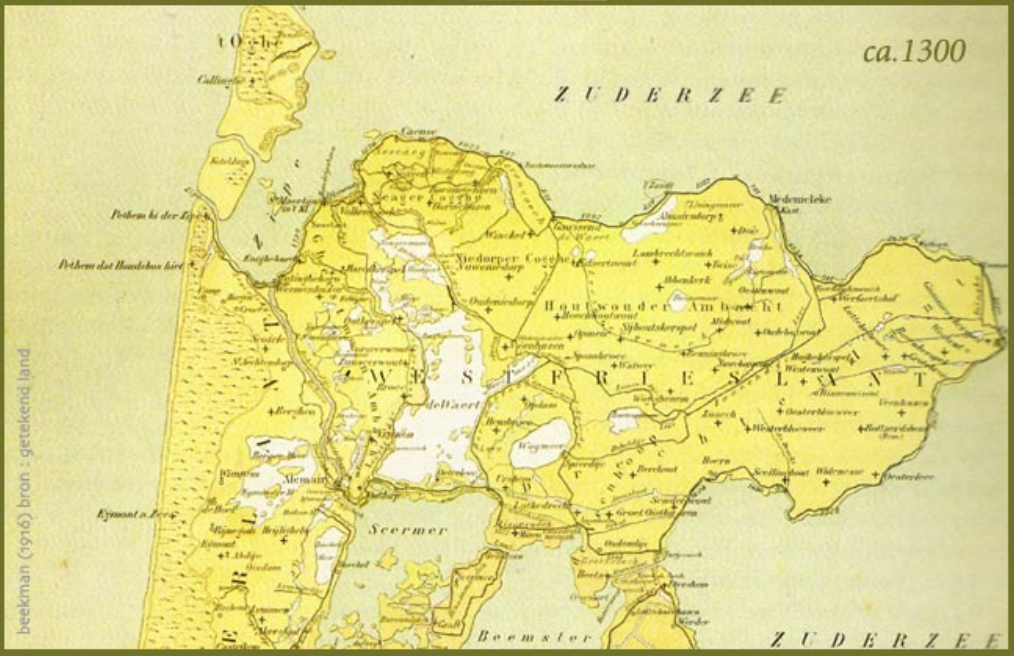 Kaart West Friesland Regionaal Archief Alkmaar PR1001365